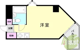 キューブ南武庫之荘3【3階】の間取り