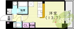 メゾンエクセラン【2階】の間取り