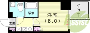 S-FORT西宮【4階】の間取り
