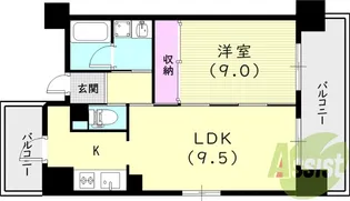 アーバネックス尼崎東難波【8階】の間取り