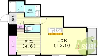 ヴィオーラ西宮【3階】の間取り