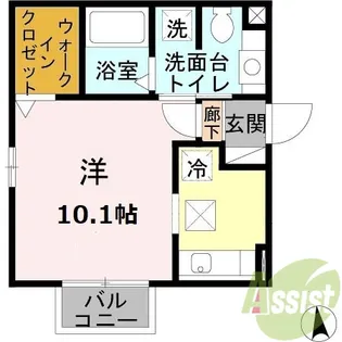 リバブル南町【1階】の間取り