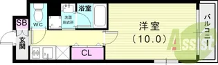 コンフォリア西宮【4階】の間取り