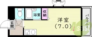 クレアコート産所町【2階】の間取り