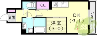 CLⅡ【1階】の間取り