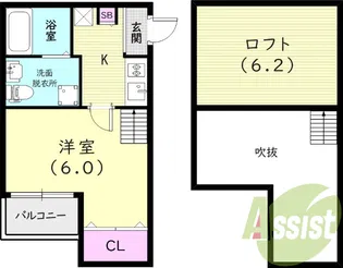 セイシェル【1階】の間取り