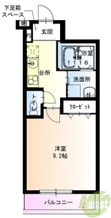 フジパレス宝塚小林III番館【1階】の間取り