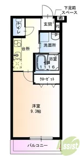 フジパレス宝塚小林III番館【2階】の間取り