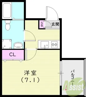 LOTUS TSUKAGUCHI II【1階】の間取り