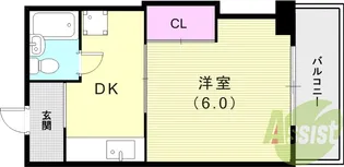 M'STYLE武庫之荘Ⅰ【4階】の間取り