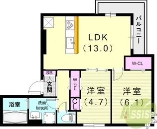 Legame【3階】の間取り