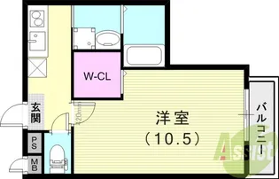 フジパレス西宮鳴尾V番館【1階】の間取り
