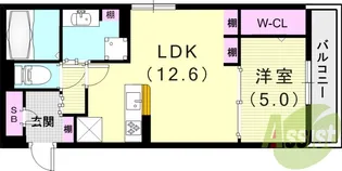 D-residence上甲子園【2階】の間取り