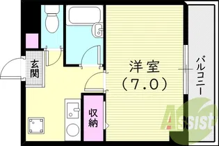 サウザンド塚口【4階】の間取り