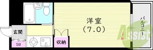 アメニティ塚口【3階】の間取り