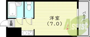 ダイバーシティ武庫川【1階】の間取り