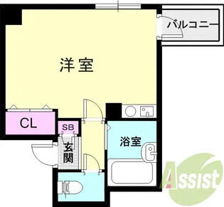 クリスタル大崎【2階】の間取り