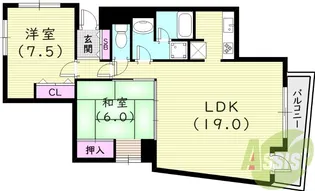 シロハイヌ門戸【2階】の間取り