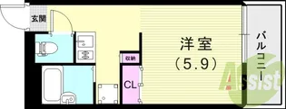 レオパレスエスパシオ21A【3階】の間取り