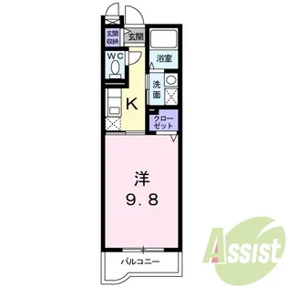 アドラブール【3階】の間取り