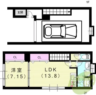 WORKINGBASE伊丹WEST【1階】の間取り