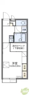 レオパレス辻九第三【215号室】の間取り