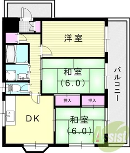 五月ハイツ【2階】の間取り