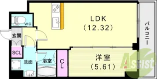 プレジオ西宮北口【2階】の間取り