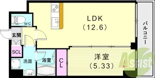 プレジオ西宮北口【4階】の間取り