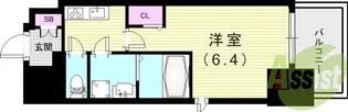 フォーリアライズ尼崎エラン【13階】の間取り