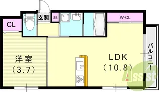GRAN KOBELIA【3階】の間取り
