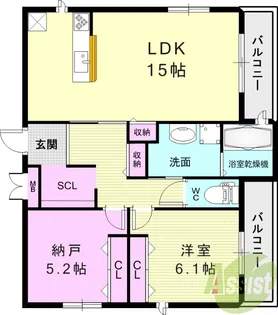 T-TRAD CASA【302号室】の間取り