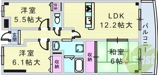 ウエストヒルズⅠ【4階】の間取り