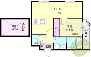 MICA ELENO KURAKUEN【1階】の間取り
