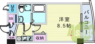 セレニテ甲子園Ⅰ【7階】の間取り