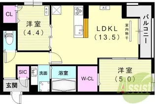 Cocoonia【3階】の間取り