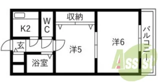 KSグランツ【3階】の間取り