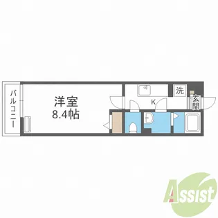 リブリ・ファイン塚口町【1階】の間取り