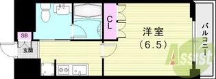 ベルファース尼崎【3階】の間取り