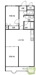 ジョイフル北町【1階】の間取り