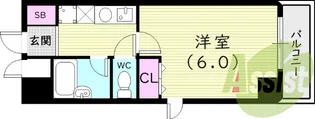 パルメーラ甲子園口【4階】の間取り