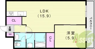 エトワール21【1階】の間取り