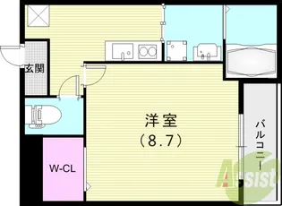 フジパレス水明公園西【1階】の間取り