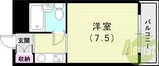 ジョイフル武庫之荘Ⅰ【109号室】の間取り