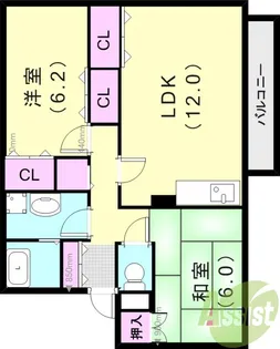 モンマルトル【1階】の間取り