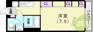リブリ・リヴェール南七松町【3階】の間取り