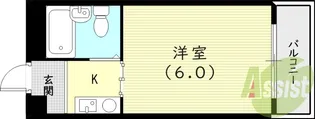 プリエール名神尼崎【11階】の間取り