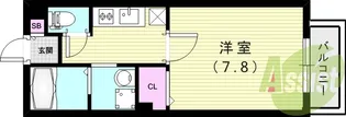 ディーフレア南本町【101号室】の間取り