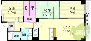 ヴェルドミールカミロク【3階】の間取り