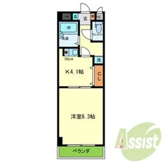 AUBE918【6階】の間取り